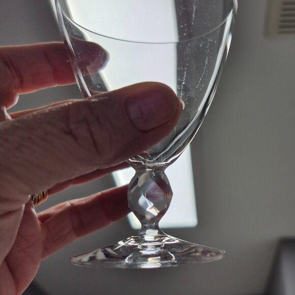 5 Orrefors Sweden Very Fine Cocktail Liquor Glasses with Prism Ball Stem - Picture 4 of 6